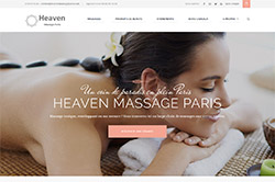 Conception site internet www.heavenmassageparis.com